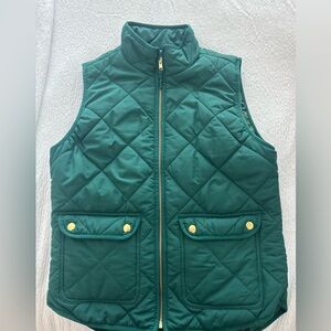 J.Crew Factory green quilted vest